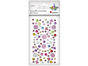 Kryształki samoprzylepne mix 99szt 626404 Titanum