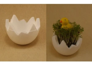 Ozdoba styropianowa skorupka Wielkanocna 9,5 x 7cm 1szt 406739 Titanum