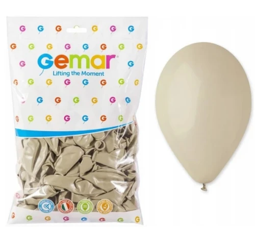 Balony Pastelowe Latte 26cm 100szt Gemar_89794