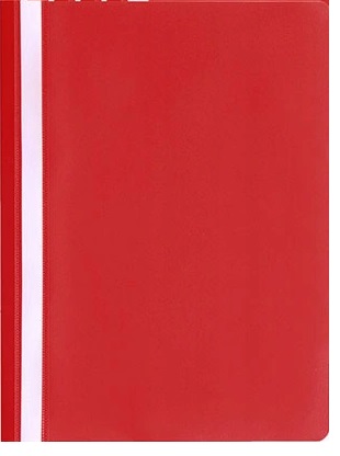 Skoroszyt A4 Miękki Niewpinany Czerwony Tres _56126