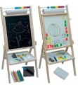 Tablica 5w1 suchościeralna-magnetyczna-kredowa drewniana papier liczydło + akcesoria 3Toysm_90052