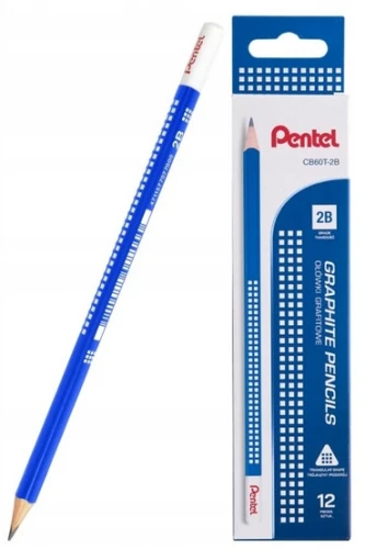Ołówek drewniany CB60T 2B grafitowy drewniany Pentel _90070