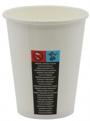 SUP Kubek papierowy 100ml biały z żółwiem 100szt. Kram_90095