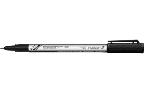 Cienkopis kreślarski Technic 0,2mm czarny CK-2 Rystor_90141