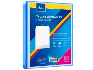 Teczka ofertowa A4 60 koszulek niebieska BT630-N60 Tetis