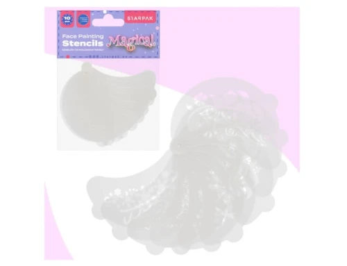 Szablon do malowania twarzy 10szt Magical 548331 Starpak_90430