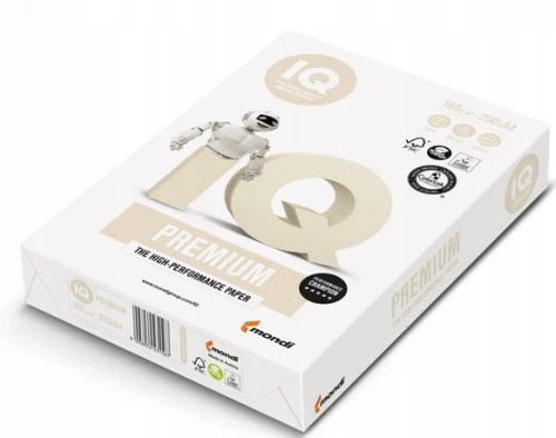 Papier ksero biurowy  format A4 160g 250 arkuszy Premium IQ_90498