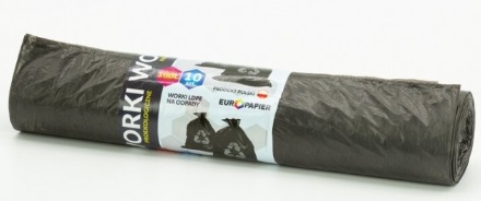 Worki na śmieci 160L "10 EKO LD czarne Stella Pack_90540