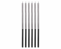 Świeczka Urodzinowa 6szt 14,5cm Platinum Srebrna Godan_51210
