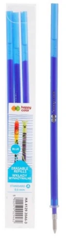 Wkład do długopisu wymazywalnego niebieski Standard A 0,6mm 3szt Happy Color_90816