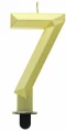 Świeczka cyfra 7 diament 7.6cm Godan_90924