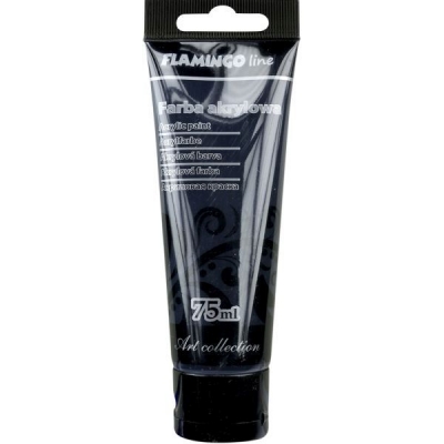 Farba akrylowa 75ml 099 czarna Flamingo Titanum_52305