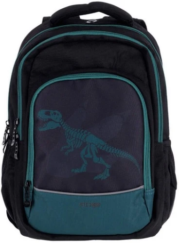 Plecak szkolny 24L Misty Czarny Dinozaur Strigo_91001