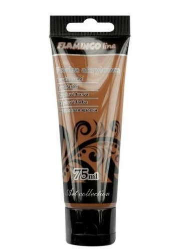 Farba akrylowa 75ml 085 brązowa jasna Flamingo Titanum_52303