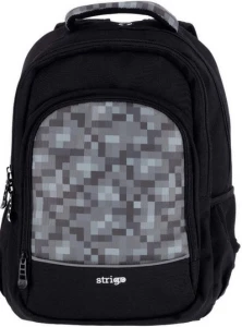 Plecak szkolny młodzieżowy chłopiec Pixel grey Strigo