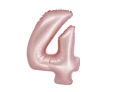 Balon foliowy Cyfra 4 matowa różowa 76cm CH-SJR4 Godan_91096
