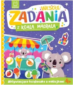 Wesołe zadania z koalą mądralą książeczka z naklejkami Aksjomat 