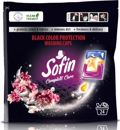 Kapsułki do prania zzarnego 24 szt. Sofin_91700