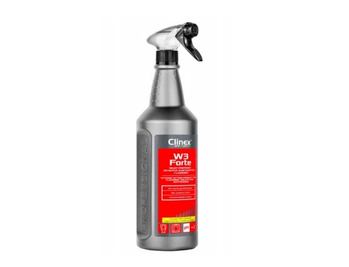 Silny preparat do mycia sanitariatów i łazienek W3 Forte 1L Clinex_91972