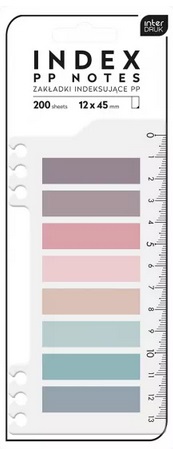 Plastikowe Zakładki indeksujące PP Palette 200 szt. Interdruk_92025
