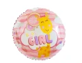 Balon foliowy Baby Girl różowy 18" 45 cm Godan_92220