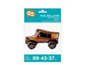 Balon foliowy Jeep 3D 89 x 45 x 37 cm Godan_92229