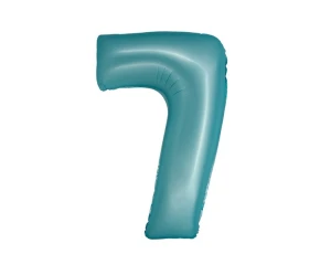 Balon foliowy Cyfra 7 Smart jasnoniebieski mat 76 cm Godan