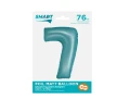 Balon foliowy Cyfra 7 Smart jasnoniebieski mat 76 cm Godan_92300