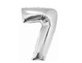 Balon foliowy Cyfra 7 Smart srebrny 76 cm Godan_92303