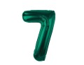 Balon foliowy Cyfra 7 B&C butelkowa zieleń 85 cm Godan_92319