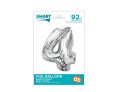 Balon foliowy Cyfra 4 Smart srebrny 92 cm Godan_92328