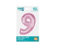 Balon foliowy Cyfra 9 Smart jasnoróżowy 92 cm Godan_92348