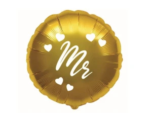 Balon foliowy Mr Flexmetal złoty 18” 45 cm Godan