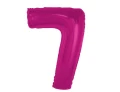 Balon foliowy Cyfra 7 Smart różowy 92 cm Godan_92357