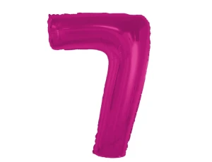 Balon foliowy Cyfra 7 Smart różowy 92 cm Godan