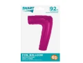 Balon foliowy Cyfra 7 Smart różowy 92 cm Godan_92356