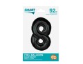 Balon foliowy Cyfra 8 Smart czarny 92 cm Godan_92369