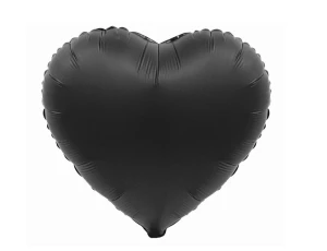 Balon foliowy Serce B&C czarny mat 18” 37 cm Godan