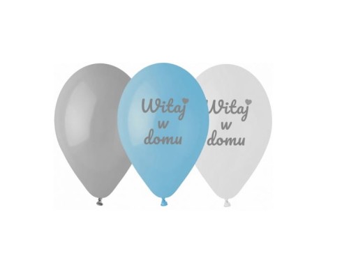 Balony Witaj w domu Gemar 6 szt. 12” 30 cm Godan_92507