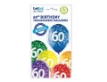 Balony 60. Urodziny Belbal 6 szt. 12” 30 cm Godan_92513