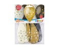 Balony Gwiazdki złote Gemar 6 szt. 13” 33 cm Godan_92518