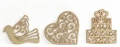 Ozdoba drewniana ażurowe love 9szt Galeria Papieru_92540