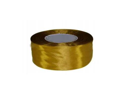 Wstążka satynowa 50mm x 32m złota 8009 Aksa_92621