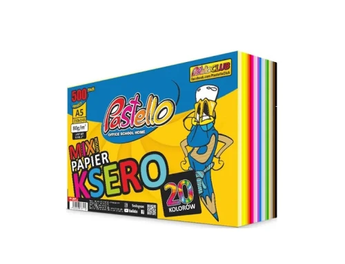 Papier kolorowy A5 20kolorów 80 g/m2 500 ark. Pastello_92637