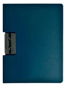 Plastikowa deska zamykana z klipem A4 granatowa Tetis
