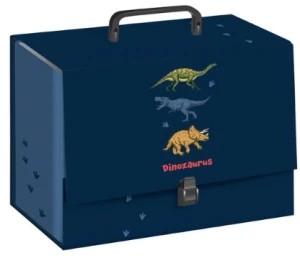 Teczka Dinozaurus z szerokim grzbietem z rączką na zatrzask Interdruk