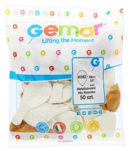 Balony metaliczne Złote i perłowe 25 cm 100 szt. Gemar