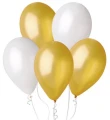 Balony metaliczne Złote i perłowe 25 cm 100 szt. Gemar_92683