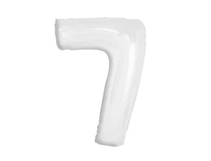 Balon foliowy cyfra 7 B&C biały 92 cm Godan