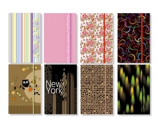 Brulion A6 96k kratka z gumką Zeszyt Twarda Oprawa Kreska_27682